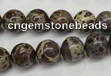 CDM05 15.5 inches 12mm round African dalmatian jasper beads