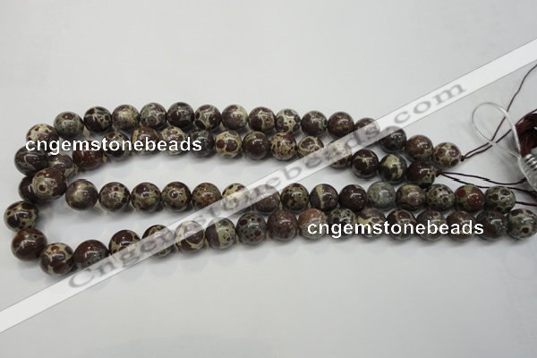 CDM05 15.5 inches 12mm round African dalmatian jasper beads