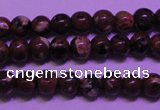 CDM50 15 inches 4mm round strawberry dalmatian jasper beads