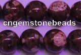 CDM53 15 inches 10mm round strawberry dalmatian jasper beads