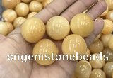 CDN07 25mm round yellow jade decorations wholesale