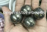 CDN09 25mm round pyrite gemstone decorations wholesale