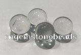 CDN1000 20mm round white crystal decorations wholesale