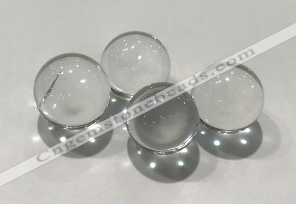 CDN1000 20mm round white crystal decorations wholesale