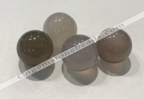 CDN1003 20mm round grey agate decorations wholesale