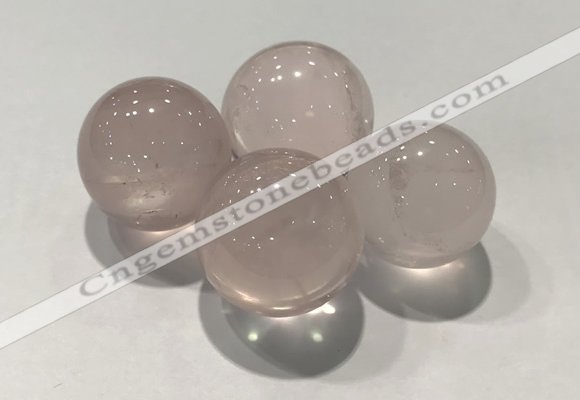 CDN1011 25mm round rose quartz decorations wholesale