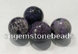 CDN1012 25mm round charoite decorations wholesale