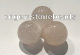 CDN1031 30mm round rose quartz decorations wholesale