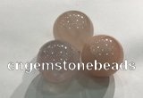 CDN1032 30mm round rose quartz decorations wholesale