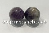 CDN1035 30mm round amethyst decorations wholesale