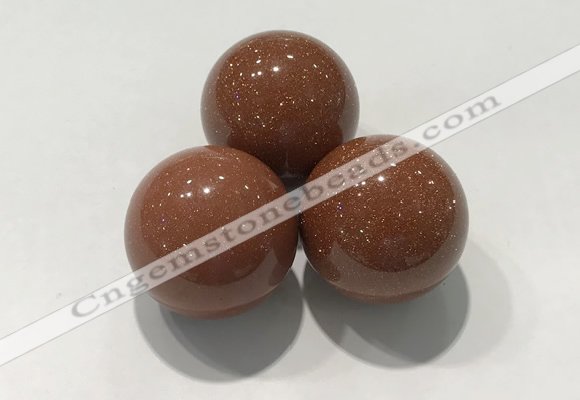 CDN1054 30mm round goldstone decorations wholesale