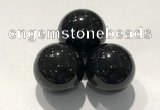 CDN1057 30mm round black obsidian decorations wholesale