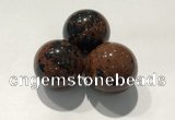 CDN1062 30mm round mahogany obsidian decorations wholesale