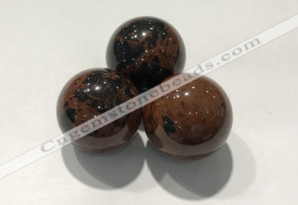 CDN1062 30mm round mahogany obsidian decorations wholesale