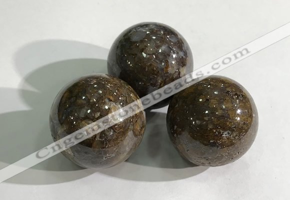 CDN1067 30mm round opal decorations wholesale