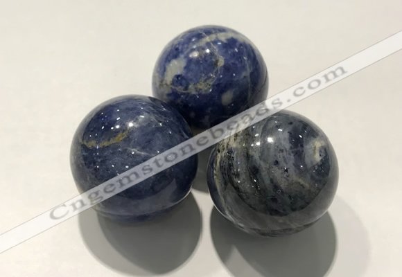 CDN1068 30mm round sodalite decorations wholesale