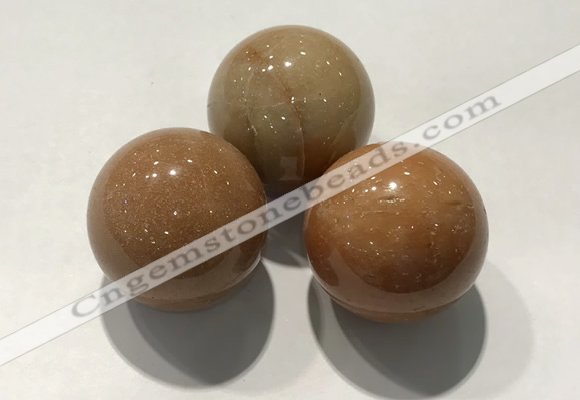 CDN1073 30mm round red aventurine decorations wholesale