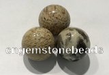 CDN1076 30mm round feldspar decorations wholesale