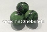 CDN1081 30mm round ruby zoisite decorations wholesale