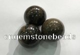 CDN1083 30mm round bronzite decorations wholesale