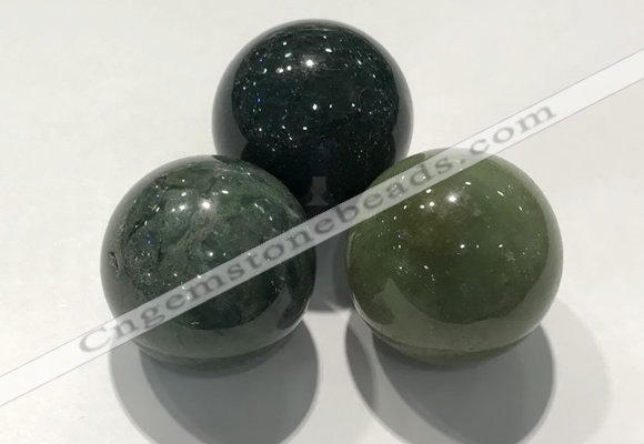 CDN1092 30mm round agate decorations wholesale