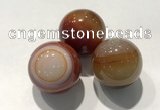 CDN1095 30mm round agate decorations wholesale