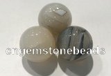CDN1096 30mm round agate decorations wholesale