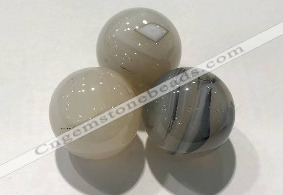 CDN1096 30mm round agate decorations wholesale