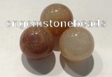 CDN1097 30mm round fire agate decorations wholesale