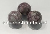 CDN1100 30mm round lilac jasper decorations wholesale