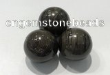 CDN1102 30mm round coffee wood jasper decorations wholesale