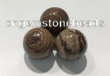 CDN1115 30mm round zebra jasper decorations wholesale