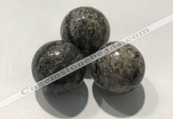 CDN1117 30mm round jasper decorations wholesale