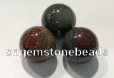 CDN1120 30mm round African bloodstone decorations wholesale