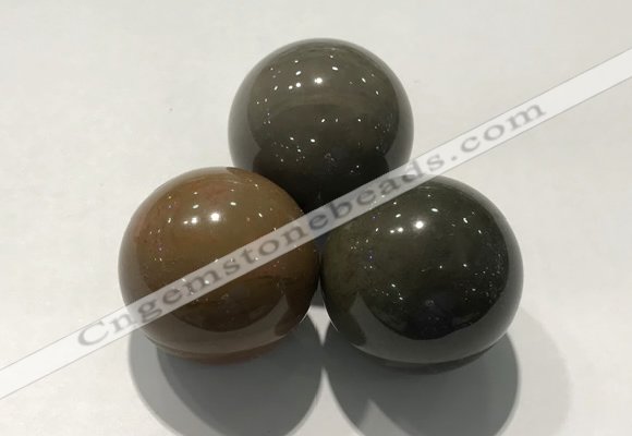 CDN1125 30mm round jasper decorations wholesale