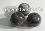 CDN1146 30mm round jasper decorations wholesale