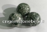 CDN1159 30mm round Qinghai jade decorations wholesale