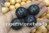 CDN12 30mm round pyrite gemstone decorations wholesale