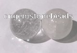 CDN1200 40mm round white crystal decorations wholesale