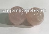 CDN1203 40mm round rose quartz decorations wholesale