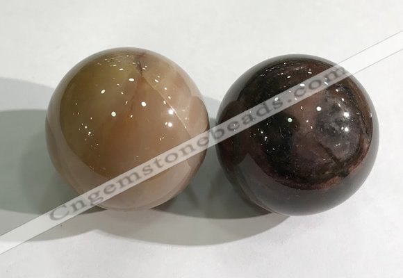 CDN1209 40mm round agate decorations wholesale