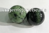 CDN1238 40mm round ruby zoisite decorations wholesale