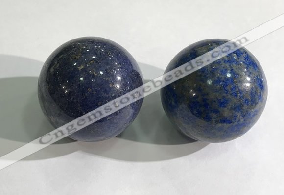 CDN1243 40mm round lapis lazuli decorations wholesale