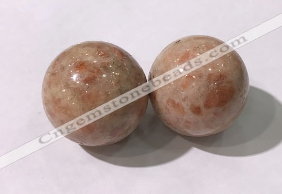 CDN1249 40mm round golden sunstone decorations wholesale