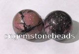 CDN1250 40mm round rhodonite decorations wholesale