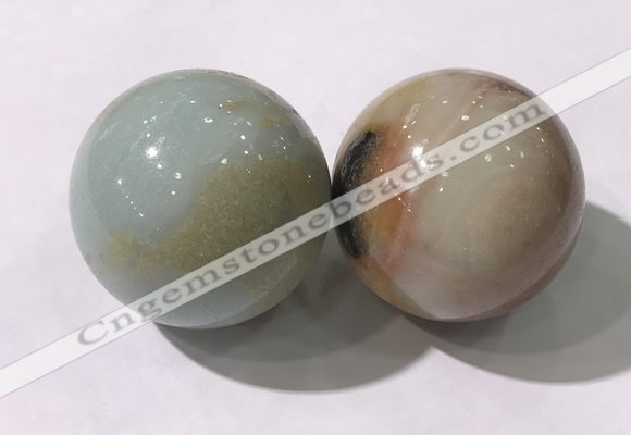 CDN1253 40mm round amazonite decorations wholesale