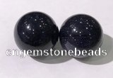 CDN1257 40mm round blue goldstone decorations wholesale