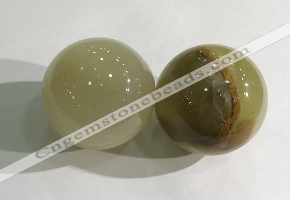 CDN1265 40mm round Afghanistan jade decorations wholesale