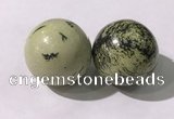 CDN1268 40mm round yellow jasper decorations wholesale