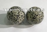 CDN1280 40mm round dalmatian jasper decorations wholesale